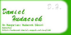 daniel hudacsek business card
